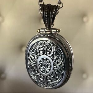 Konstantino Locket Sterling Silver and 18kt Gold